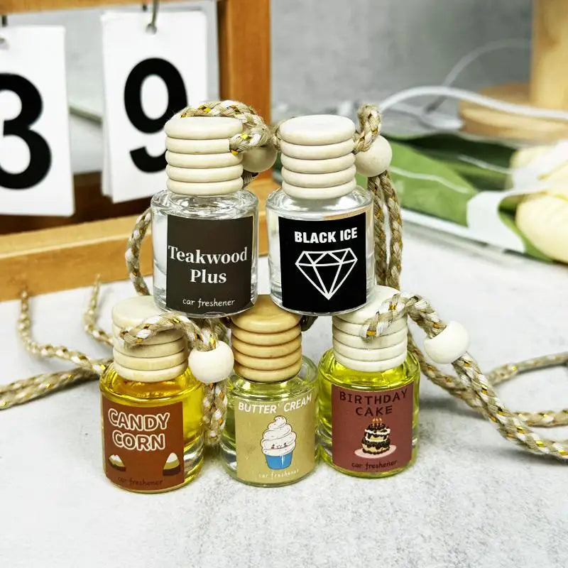 Scented Car Air Freshener - Long Lasting Car Diffuser - Last 30+ Days Teakwood