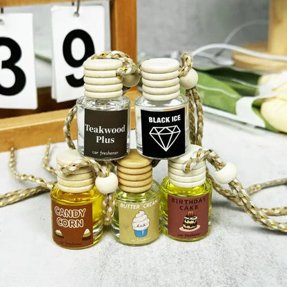 Scented Car Air Freshener - Long Lasting Car Diffuser - Last 30+ Days Teakwood